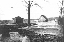 Sturmflut 1962 - Deichbruch bei Münsterdorf