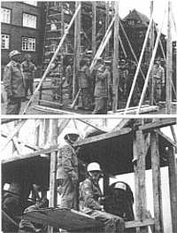Bauphase der Nachbildung des Brandenburger Tors